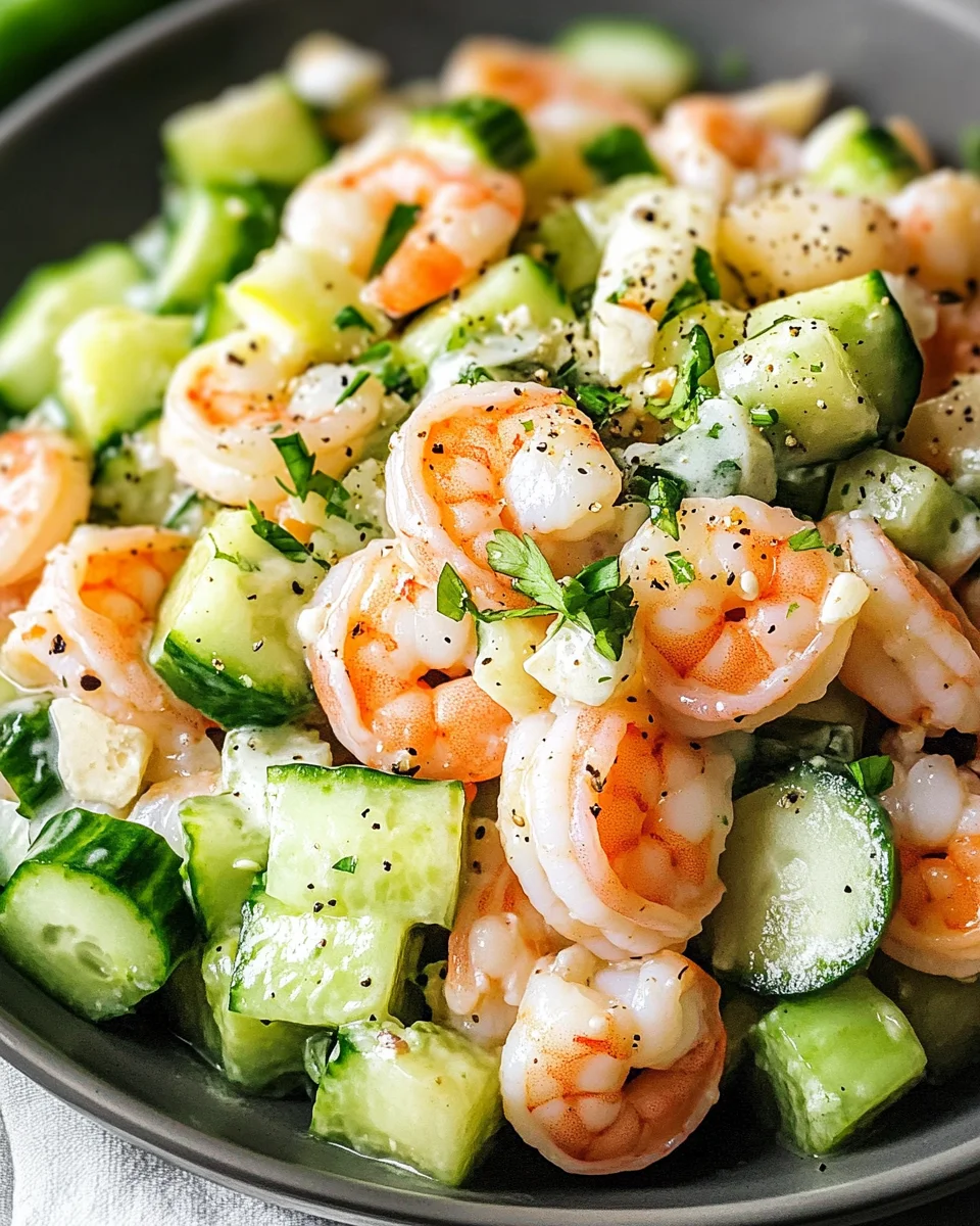 Cucumber Shrimp Salad