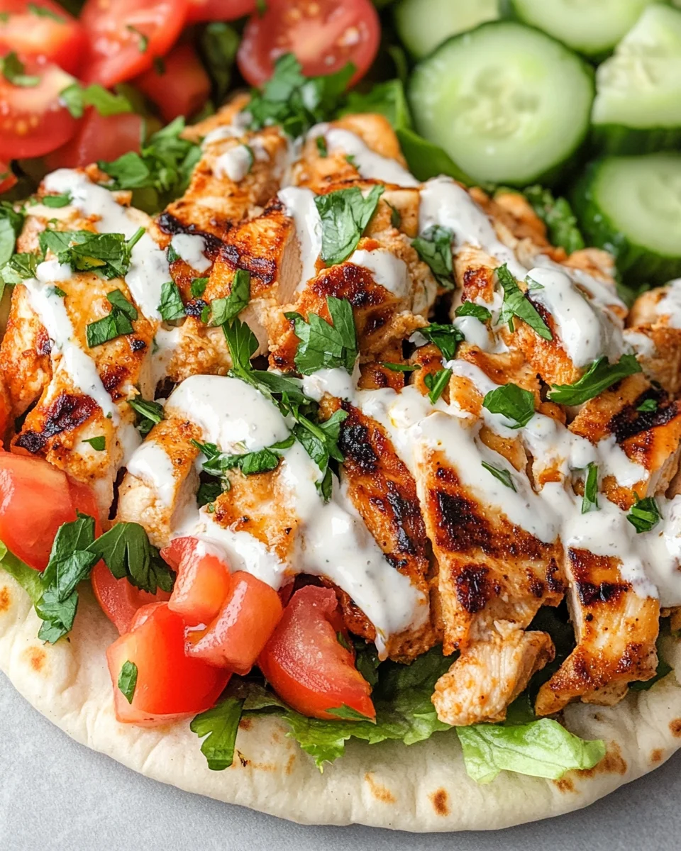 Delicious Chicken Shawarma with Garlic Sauce