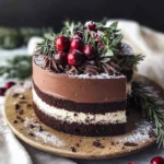 Double Chocolate Mousse Cake