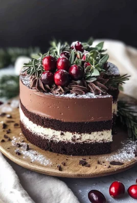 Double Chocolate Mousse Cake