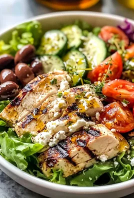 Easy Greek Salad with Chicken