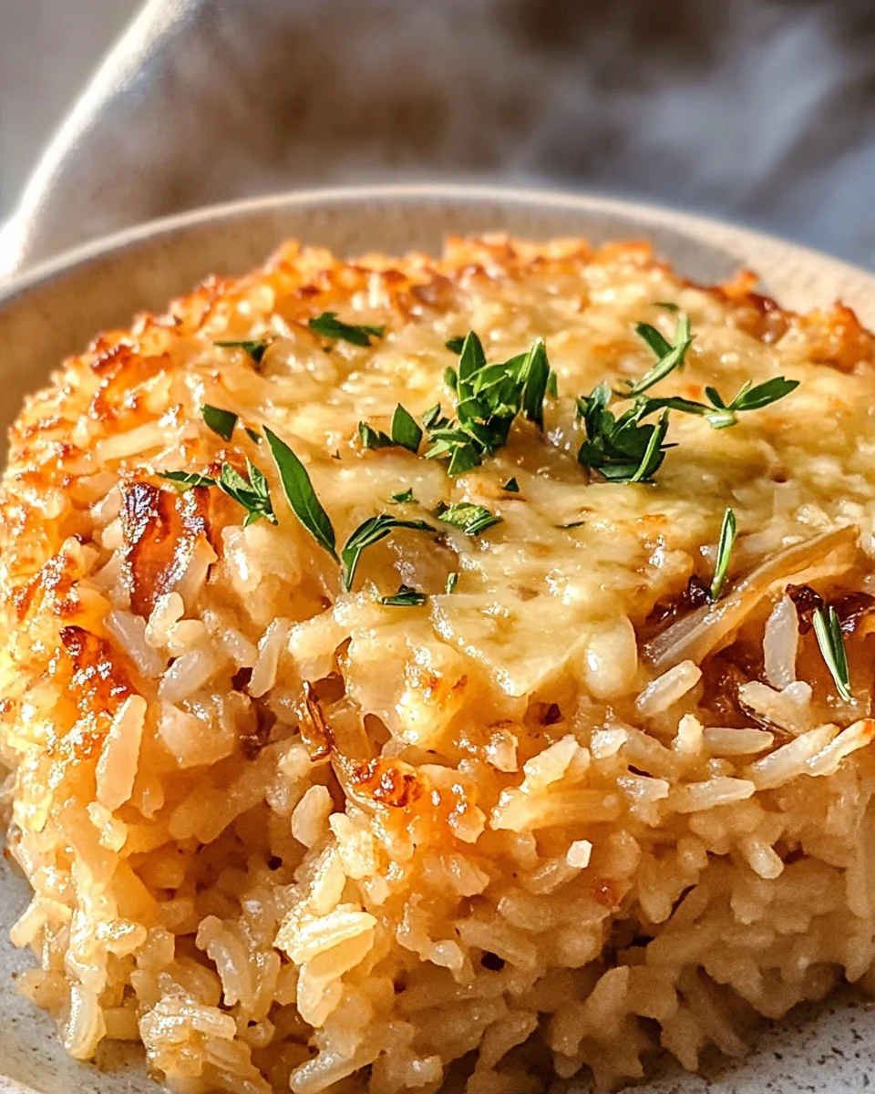 French Onion Soup Rice