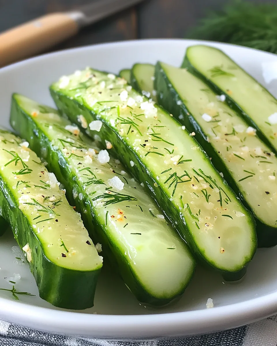 Garlic Dill Cucumbers