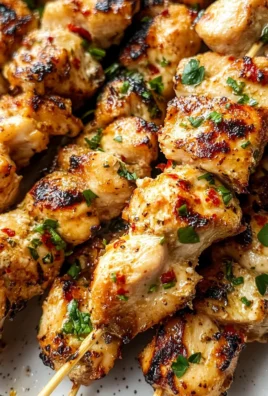Garlic Parmesan Chicken Skewers