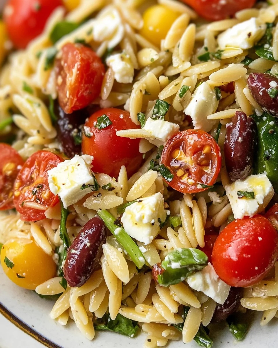 Greek Orzo Pasta Salad