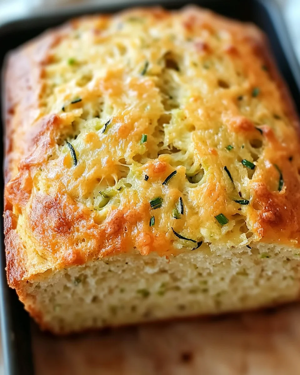 Green Onion Zucchini Cheddar Quick Bread