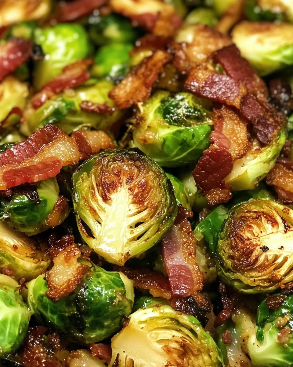 Hot Honey Brussels Sprouts with Bacon