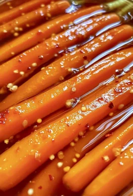 Hot Honey Pickled Carrots