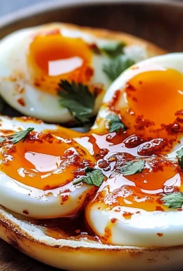 Jammy Eggs with Chili Butter and Garlic Yogurt