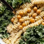 Kale Caesar Pasta Salad