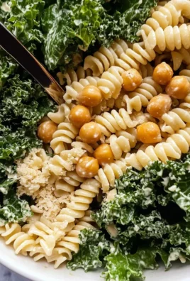 Kale Caesar Pasta Salad