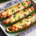 Keto Chicken Parmesan Zucchini Boats (Easy & Healthy!)