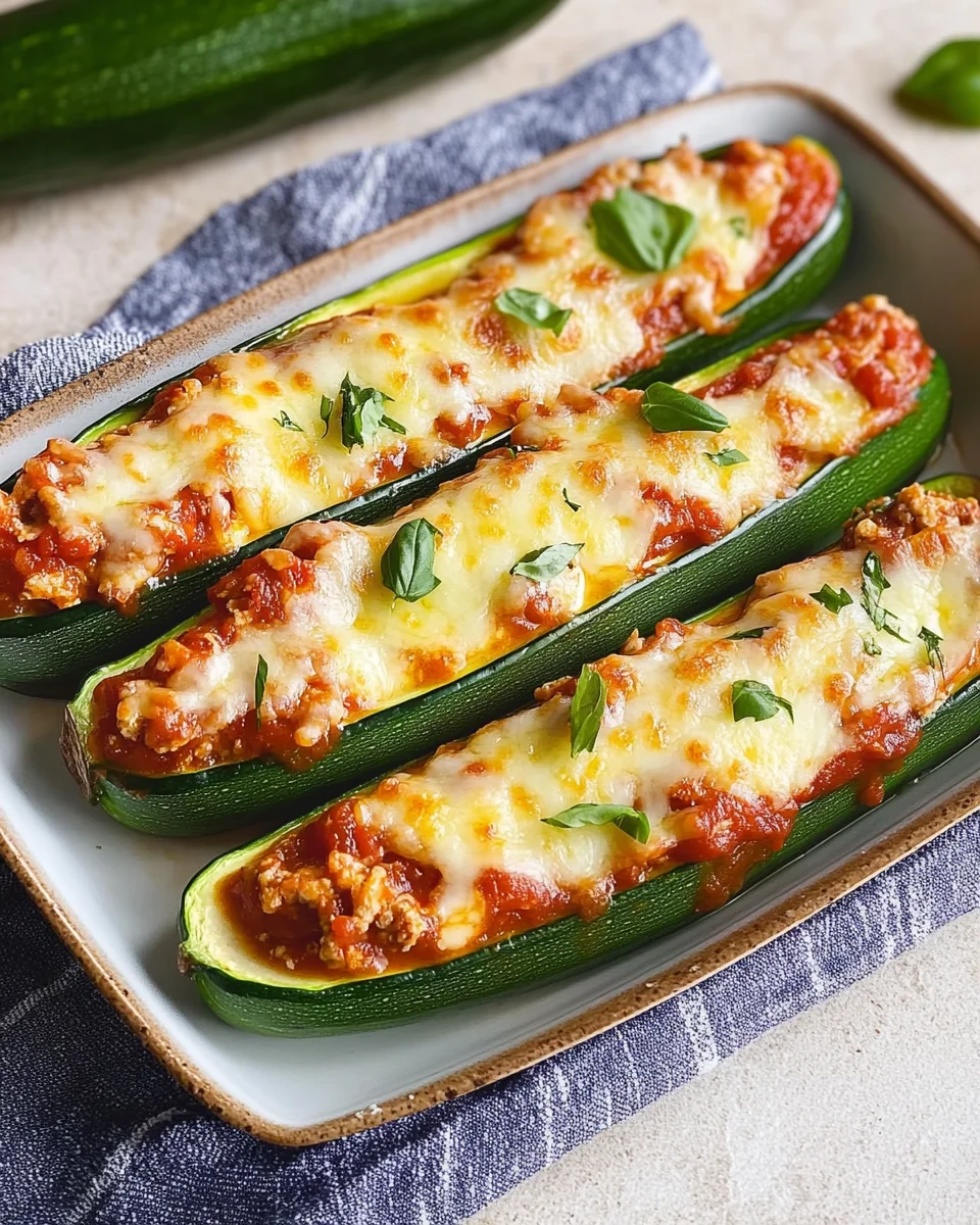 Keto Chicken Parmesan Zucchini Boats (Easy & Healthy!)
