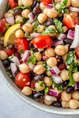 Lemon Basil Three Bean Salad