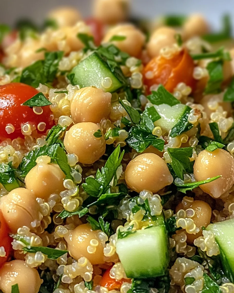 Lemon Herb Quinoa with Chickpeas