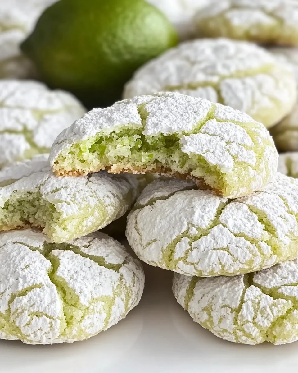 Lime Crinkle Cookies
