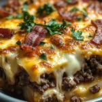 Low-Carb Bacon Cheeseburger Casserole: A Delicious and Easy Recipe for Keto Lovers