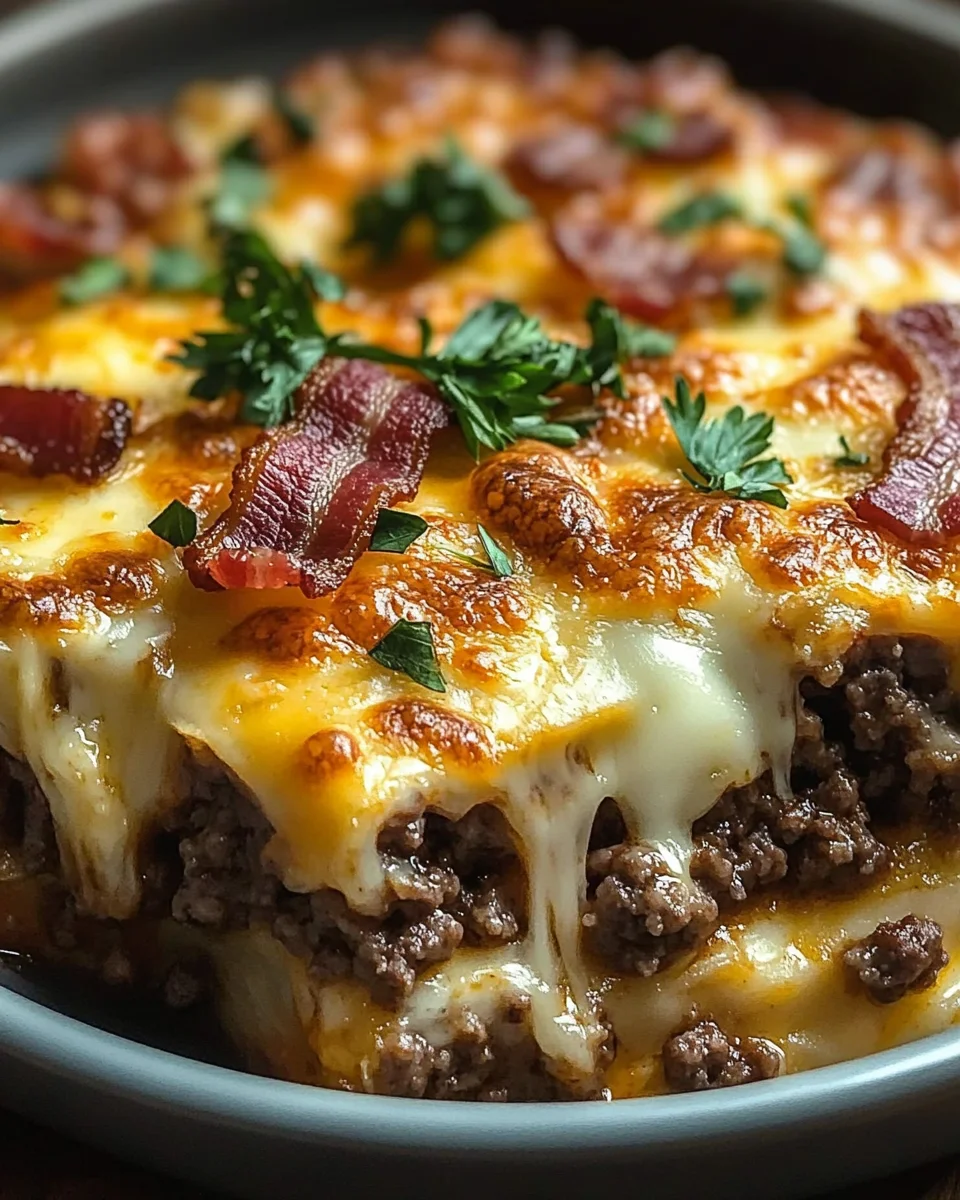 Low-Carb Bacon Cheeseburger Casserole: A Delicious and Easy Recipe for Keto Lovers