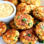 Mini Salmon Cakes with Sriracha Lemon Aioli