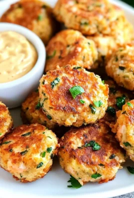 Mini Salmon Cakes with Sriracha Lemon Aioli