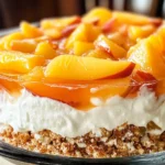 Peach Pretzel Salad Dessert
