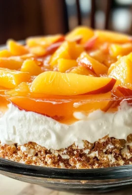 Peach Pretzel Salad Dessert