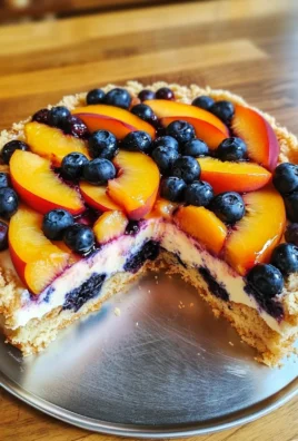 Peach and Blueberry Greek Yogurt Cake