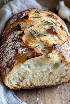 Rosemary and Roasted Garlic Artisan Bread