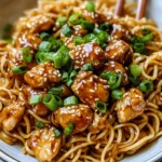 Sticky Garlic Chicken Noodles