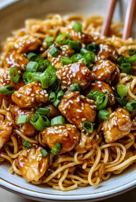 Sticky Garlic Chicken Noodles