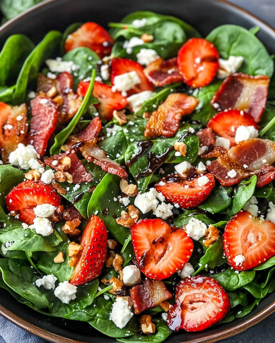 Strawberry Spinach Salad