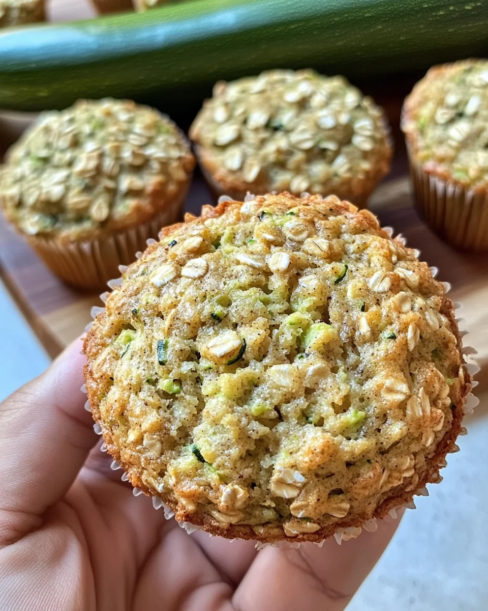 Zucchini Oatmeal Muffins