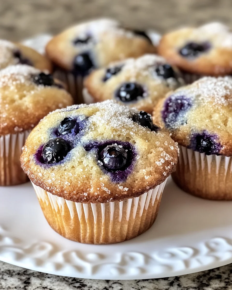 blueberry lemon sourdough muffins