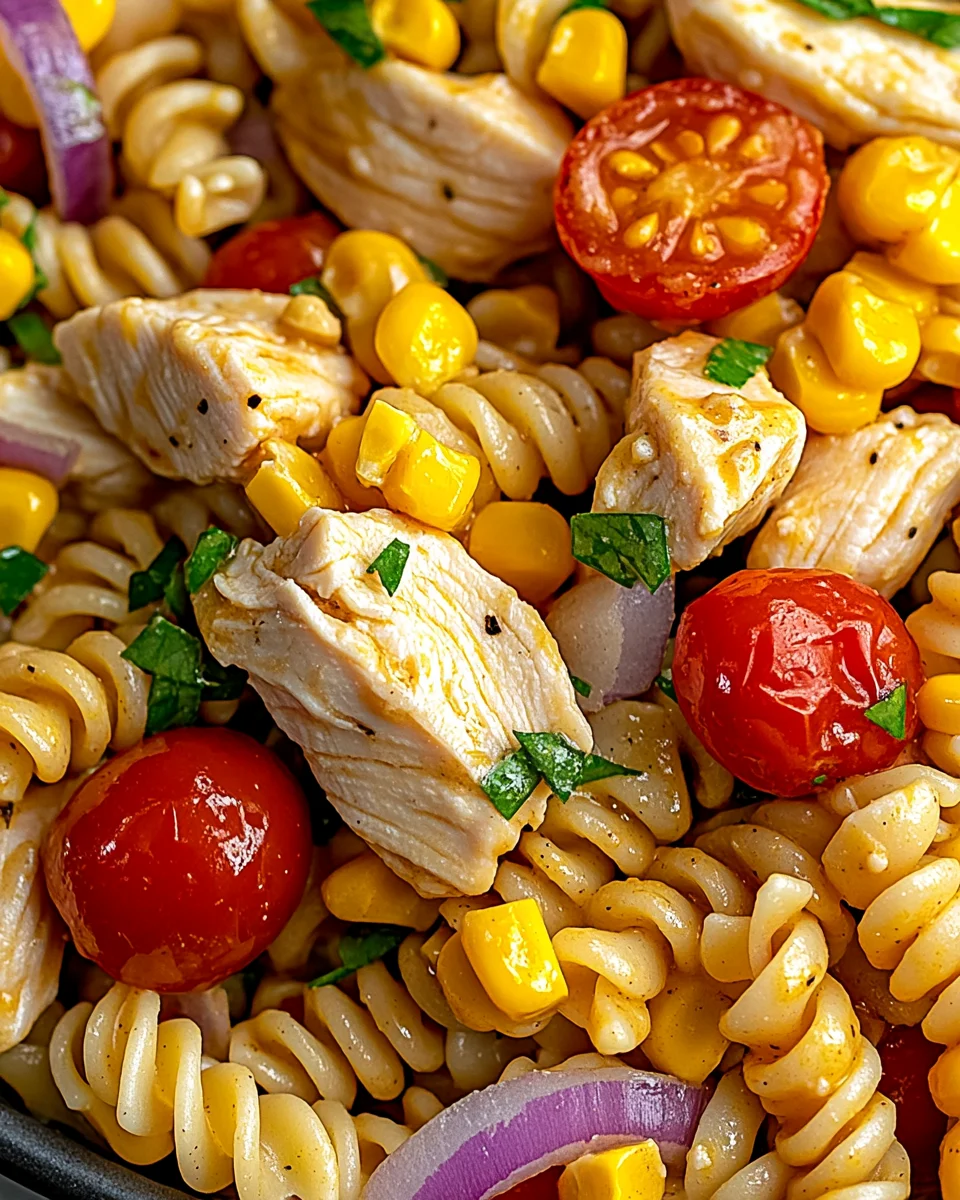honey mustard chicken pasta salad