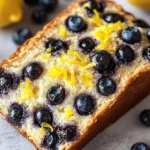 lemon blueberry sourdough breakfast loaf