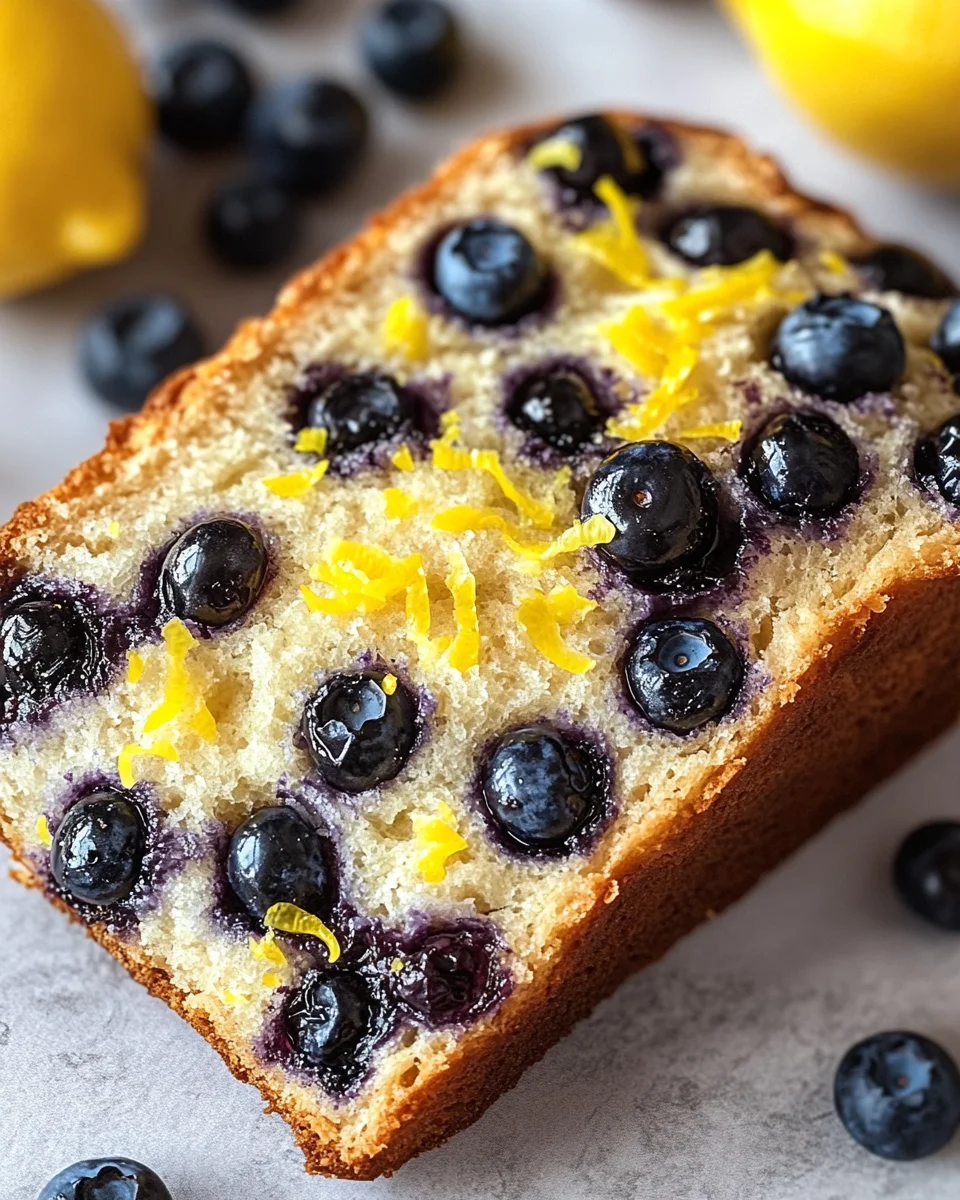 lemon blueberry sourdough breakfast loaf