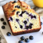 lemon blueberry sourdough quick bread