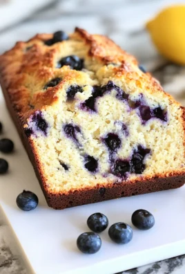 lemon blueberry sourdough quick bread