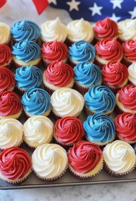 American Flag Cupcake Cake