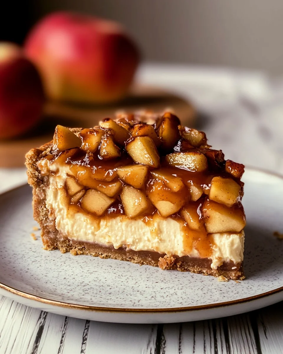 Apple Pie Stuffed Cheesecake