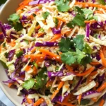 Asian Coleslaw with Sesame-Ginger Dressing