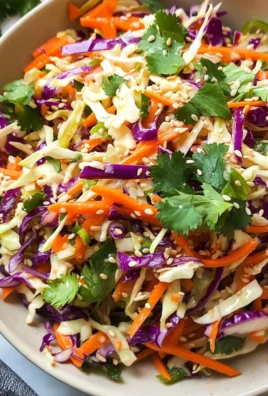 Asian Coleslaw with Sesame-Ginger Dressing