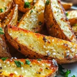 Baked Garlic Parmesan Potato Wedges