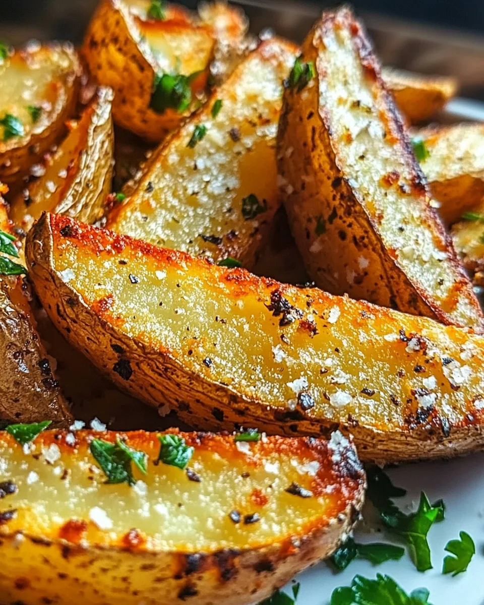 Baked Garlic Parmesan Potato Wedges