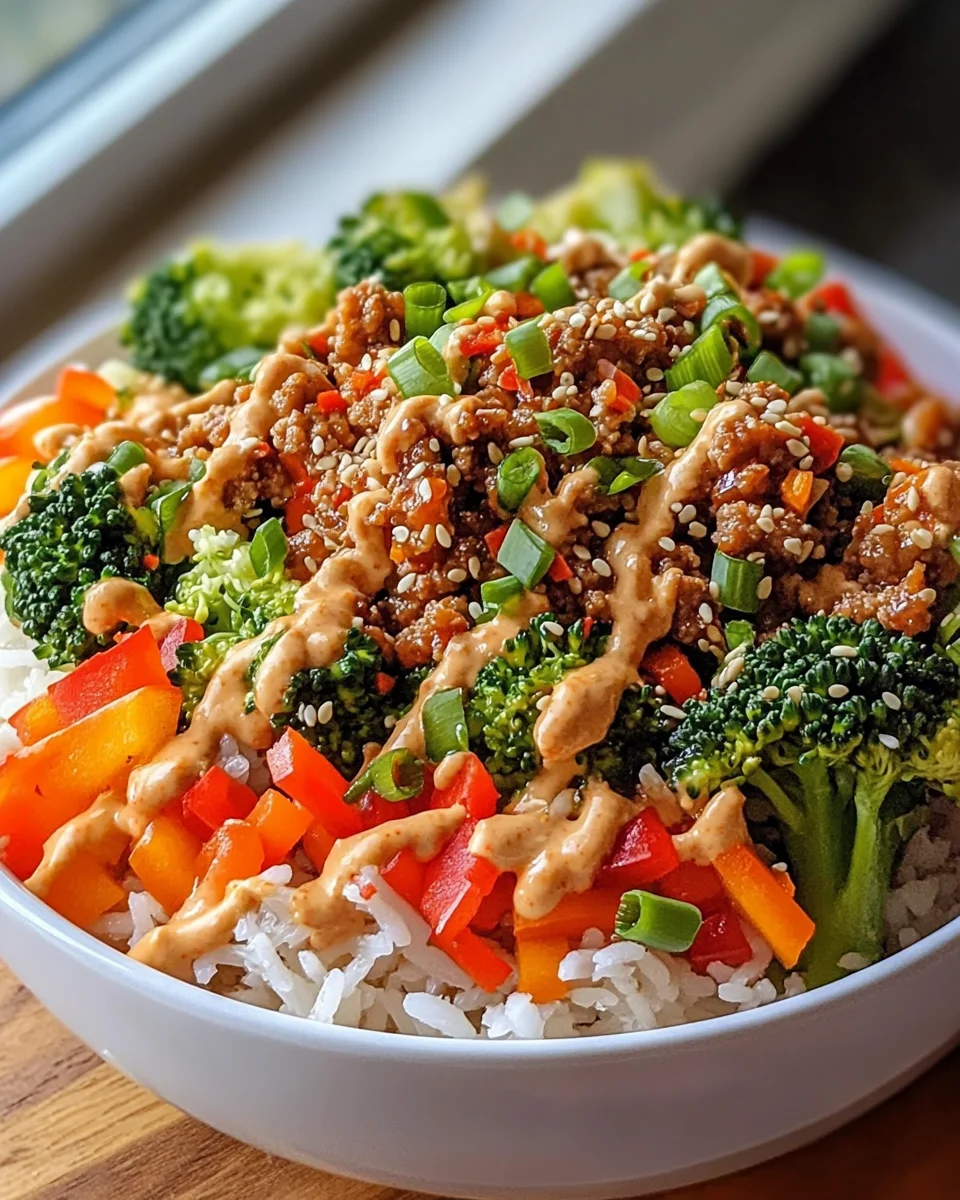 Bang Bang Ground Turkey Rice Bowls