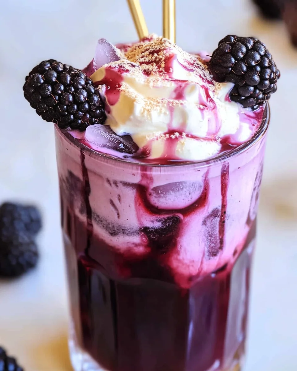 Blackberry Tea Iced Tea Latte