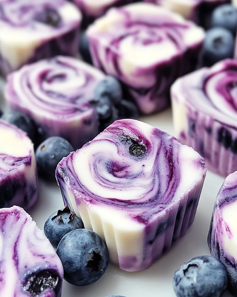 Blueberry Swirl Yogurt Bites