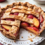Brown Butter Strawberry Peach Pie