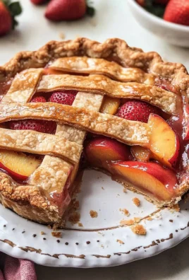 Brown Butter Strawberry Peach Pie