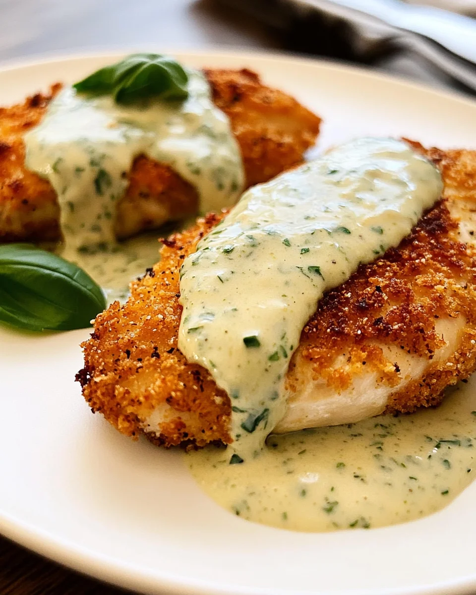 Chicken in Basil Cream Sauce